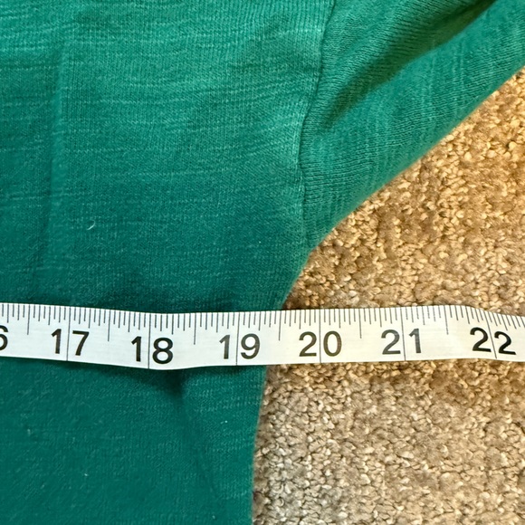 J. Crew Vintage Cotton Terry Turtleneck Sweatshirt in Dark Spruce XS - Picture 6 of 8